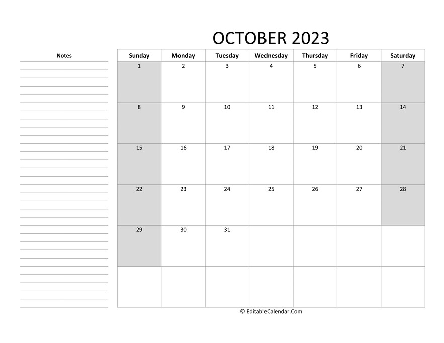 download-editable-october-2023-calendar-with-notes-pdf-version