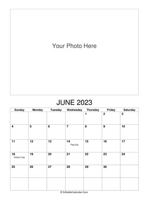 june 2023 photo calendar