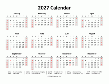 printable 2027 calendar in word
