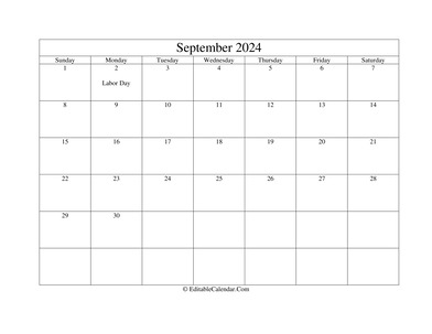 september 2024 printable calendar with holidays